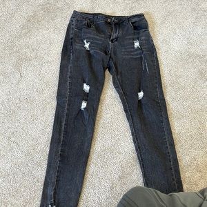 rouse size 2 black/gray jeans